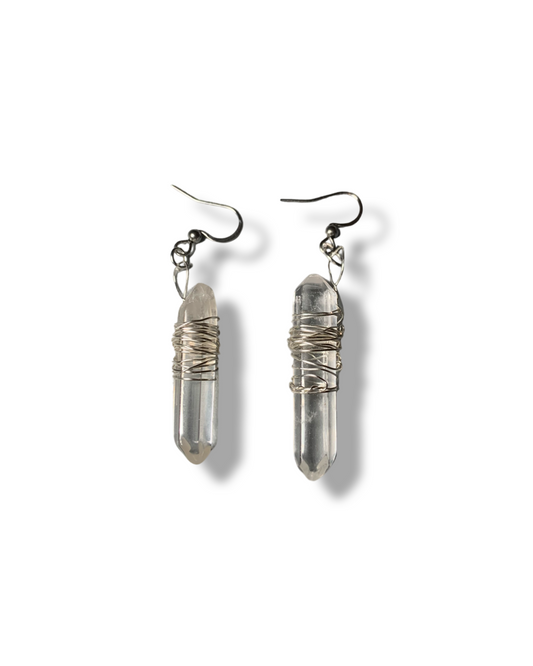 Clear Quartz Earrings